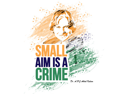 Trbute To Dr.A.P.J.Abdul Kalam concept art design illustration typogaphy vector