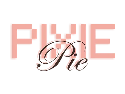 Pixie Pie app branding design icon logo pie pink