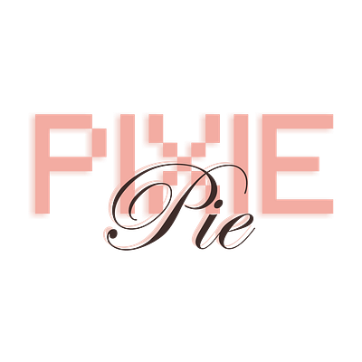 Pixie Pie app branding design icon logo pie pink