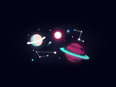 celestia blue color design detail gradient graphic design illustration minimal red space vector