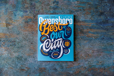 Best of - Owensboro Living artwork cover custom design lettering magazine pencil pushers publication typography