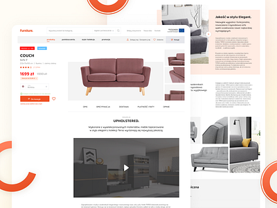 Furniture store agency branding design ecommerce furniture golden goldengrid grid store ui ux