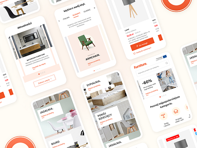 Furniture store agency branding design ecommerce furniture golden goldengrid grid shop store ui ux