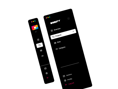 Modiff Menu design ui ux