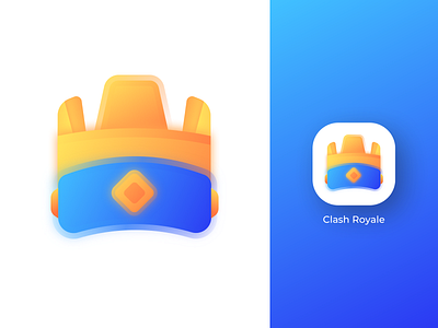 Clash Royale appicon for Elysian theme app appicon branding clash clash of clans clash royale design game icon ios ipados jailbreak king logo macos redesign royal theme web 👑