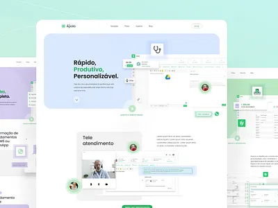 Apolo website health ui ui ux website