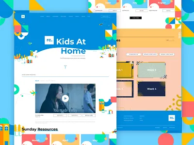 Kids resources 1 figma uiux vector illustration web design