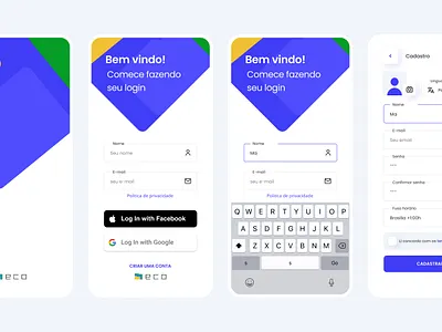 Login App clean login mobile mobile app ui ui ux