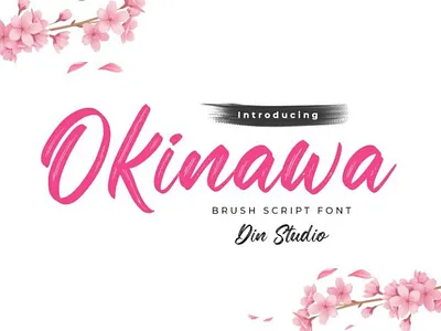 Okinawa - Handwritten brush font branding brush font fonts handlettering lettering logo type natural script font signature font typography