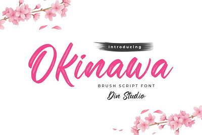 Okinawa - Handwritten brush font branding brush font fonts handlettering lettering logo type natural script font signature font typography