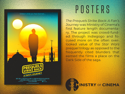 Poster_The Prequels Strike Back documentary film art film poster key art marketing marketing art marketing campaign movie art movie poster movie poster design poster poster art