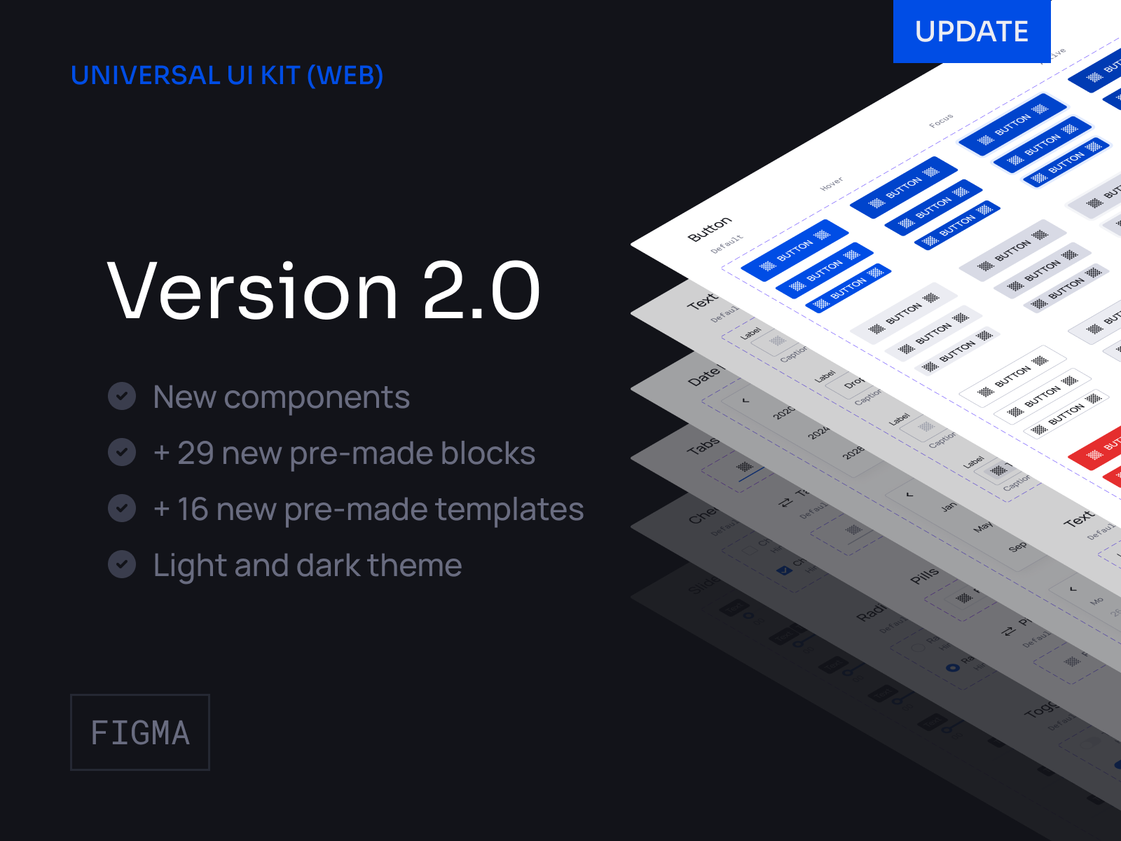 UNIVERSAL UI KIT (WEB) | Update by Dima Groshev | 123done on Dribbble image.