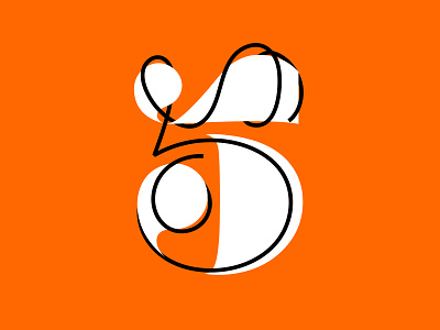 Number 5 36 days of type custom type design graphic graphic design lettering logo minimal number 5 type typography