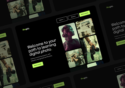 Landing Page • Daily UI 003 003 app dailyui figma product design productdesigner ui ui design uidesign uiux ux