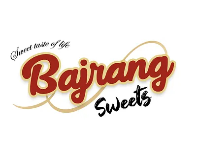 Bajrang Sweets Logo Design branding clean design flat graphic design illustration logo minimal web website