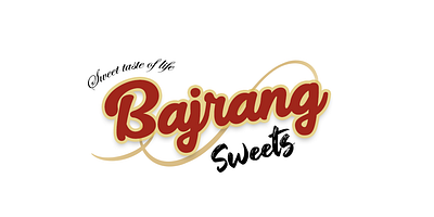 Bajrang Sweets Logo Design branding clean design flat graphic design illustration logo minimal web website