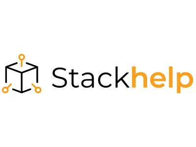 Stack Help Logo Design branding design flat graphic design illustration logo minimal typography web