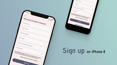 Daily UI 1 Sign up ui ui design