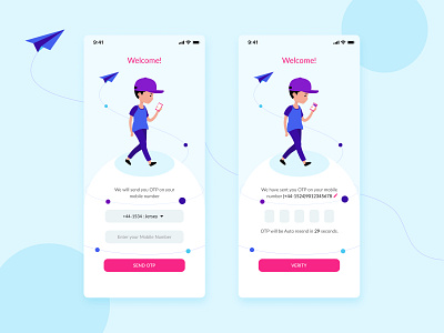 Login Screen app app design artwork branding design gradient illustration login login screen login ui minimal mobile otp sign in sign up signup typography ui ux vector