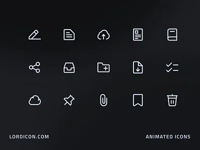 File Icon Group animation design icon illustration