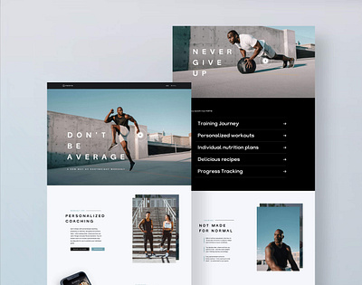 FORTIS – Workout App Landingpage landingpage sport website workout