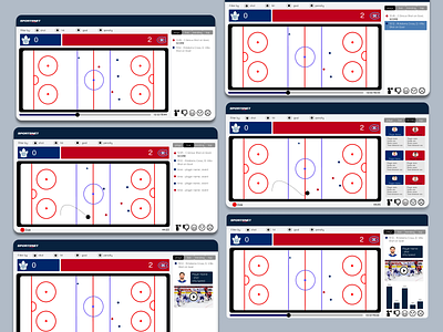 Hockey analysis web application branding data analysis design hockey ui ux ux exercise web webdesign