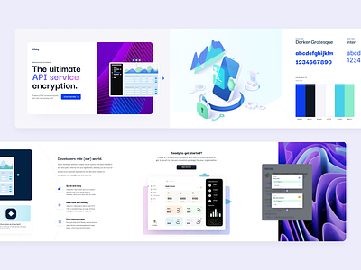 Ubiq Stylescape blue brand identity branding gradient purple saas security security app stylescape ubiq
