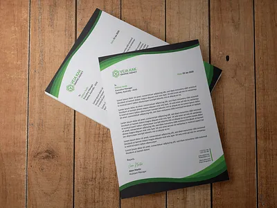 Letterhead - Veja Kak adobe illustrator adobe photoshop branding business clean company corporate cover letter creative design graphic layout letterhead letterhead template modern print professional simple stationery template