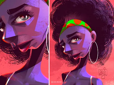 Random Portrait Sketch character design editorial art girl illustration illustrator procreate