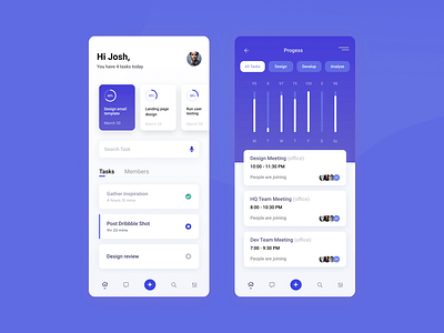 Team Management concept app app coordination design flat management minimal simple ui ux work