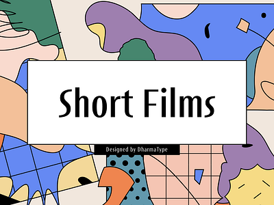 Short Films font font design type type design typeface