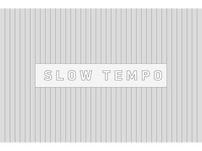 Slow Tempo font font design type design typeface