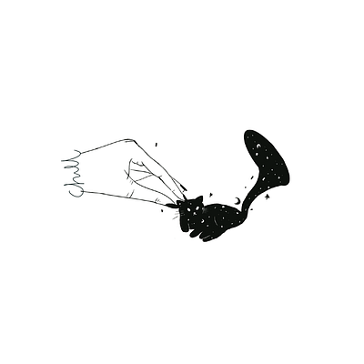 Have a pussy cat clean illustration line mood
