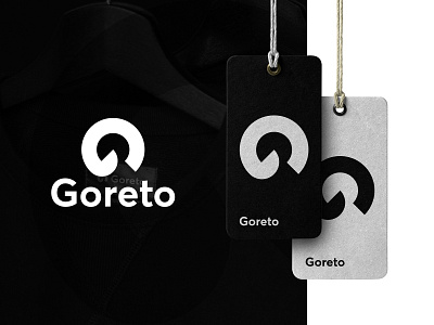 Fashion Brand - Goreto apparel black brand identity branding circle logo clean clothing brand fashion fashion label g letter logo glogo hanger icon illustration logo minimal mountain nepali design tag