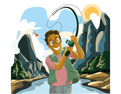 pescador adobe illustrator art branding design illustraion illustration pencil ui ux vector