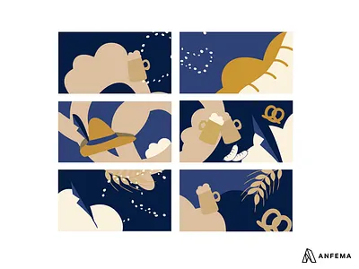 Bavarian Illustrations bavaria brezel design form illustration vector