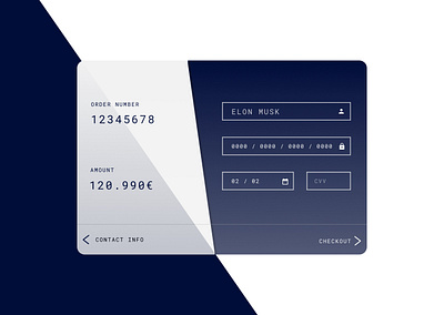 2 design Credit Card payment page clean dailyui design flat minimal ui ux