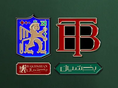 bakhshian logo iron badge design arabic crest design crest logo logo logotype monogram logo persian typography