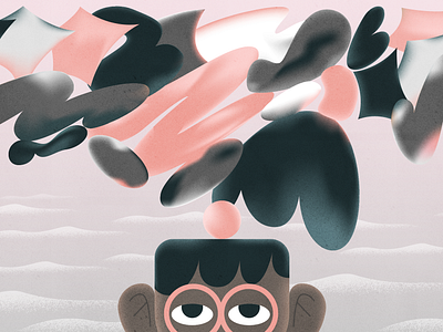 Anxiety! character design design illustration product ui vector webdesign