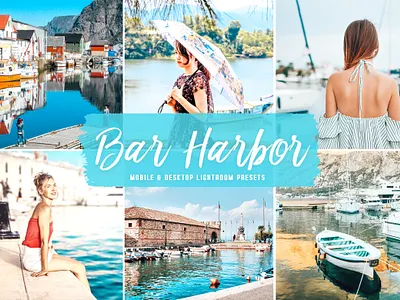 Bar Harbor Mobile & Desktop Lightroom Presets acr presets blogger presets bright presets desktop presets editorial presets high contrast presets indoor lightroom indoor photography influencer presets lifestyle presets lightroom filter lightroom mobile luxury presets mobile lightroom presets mobile presets outdoor presets photography presets travel presets trendy presets wedding presets