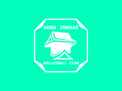 Fantasy Logo of Aoba Johsai Highschool Volleyball Club anime anime art anime studio animeart branding club flat football football club haikyuu icon illustration logo logos logotype minimal product sports sports logo