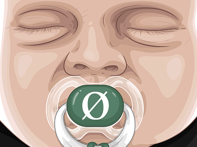 Underoath "They're Only Chasing Sleep" lullabies album cover baby illustration pacifier portrait sparrow sleeps toddler underoath