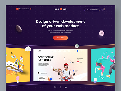 Agency - Landing page concept. agency landing page agency website business landing page kahf landing page ui uidesign uiux user interface design webdesign website design