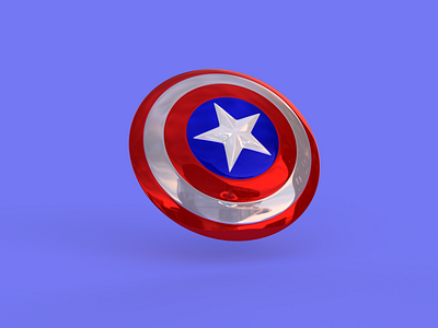 Shield 3d captain america modeling