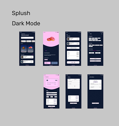 Splush Dark Mode adobexd ui
