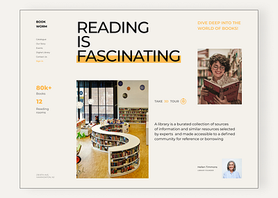 Website for bookworms design figma figmadesign ui ux web web design webdesign website website design