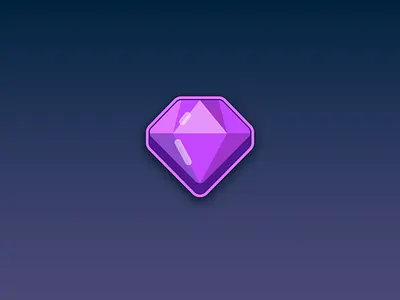 Gem Icon - Game Assets - www.beavystore.com assets design game gameart gameasset gamedeveloper games icon illustration madewithunity mobile mobilegames ui uiux unity unity2d unity3d ux uıdesign vector