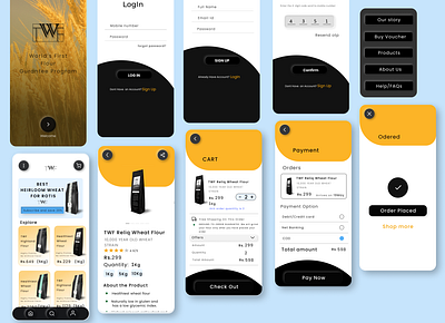 TWF-mobile application app art design homepage design icon illustration typography ui ux