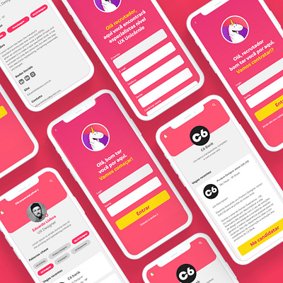 Desafio UX Unicórnio mobile ui ui design uidesign uiux user experience uxdesign