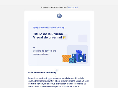 Template de correo design email design
